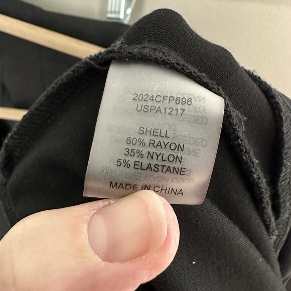 UNIVERSAL STANDARD 2 piece pant suit ponte knit black plus size L 22 24 XL 26 28 - Picture 15 of 15